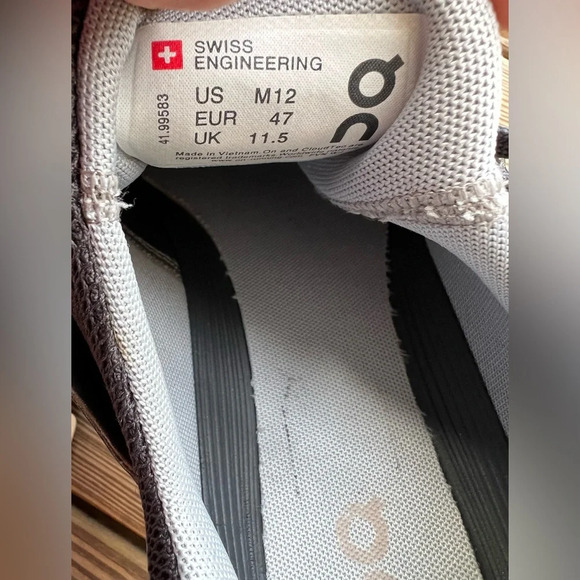 On Cloud Cloudswift Rock Slate Gray Mesh Sneakers Shoes Men’s 12 - Picture 11 of 12